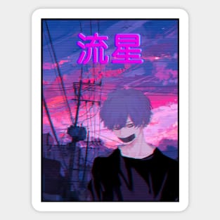 Aesthetic Japanese Boy 1 v2 Sticker